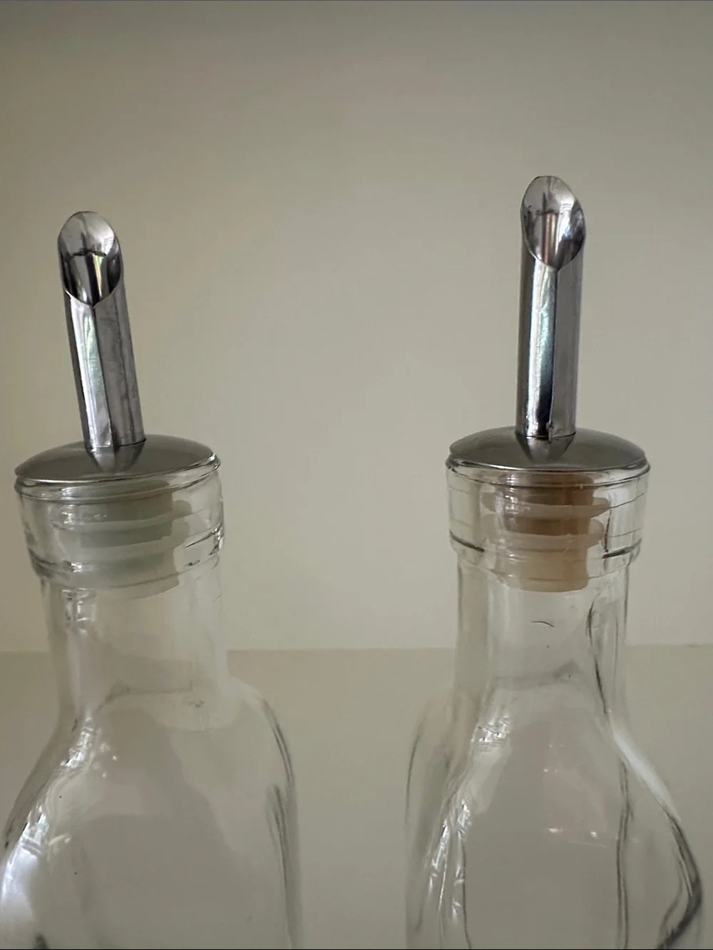 Sur La Table Glass Cruet Set with Metal Caddy